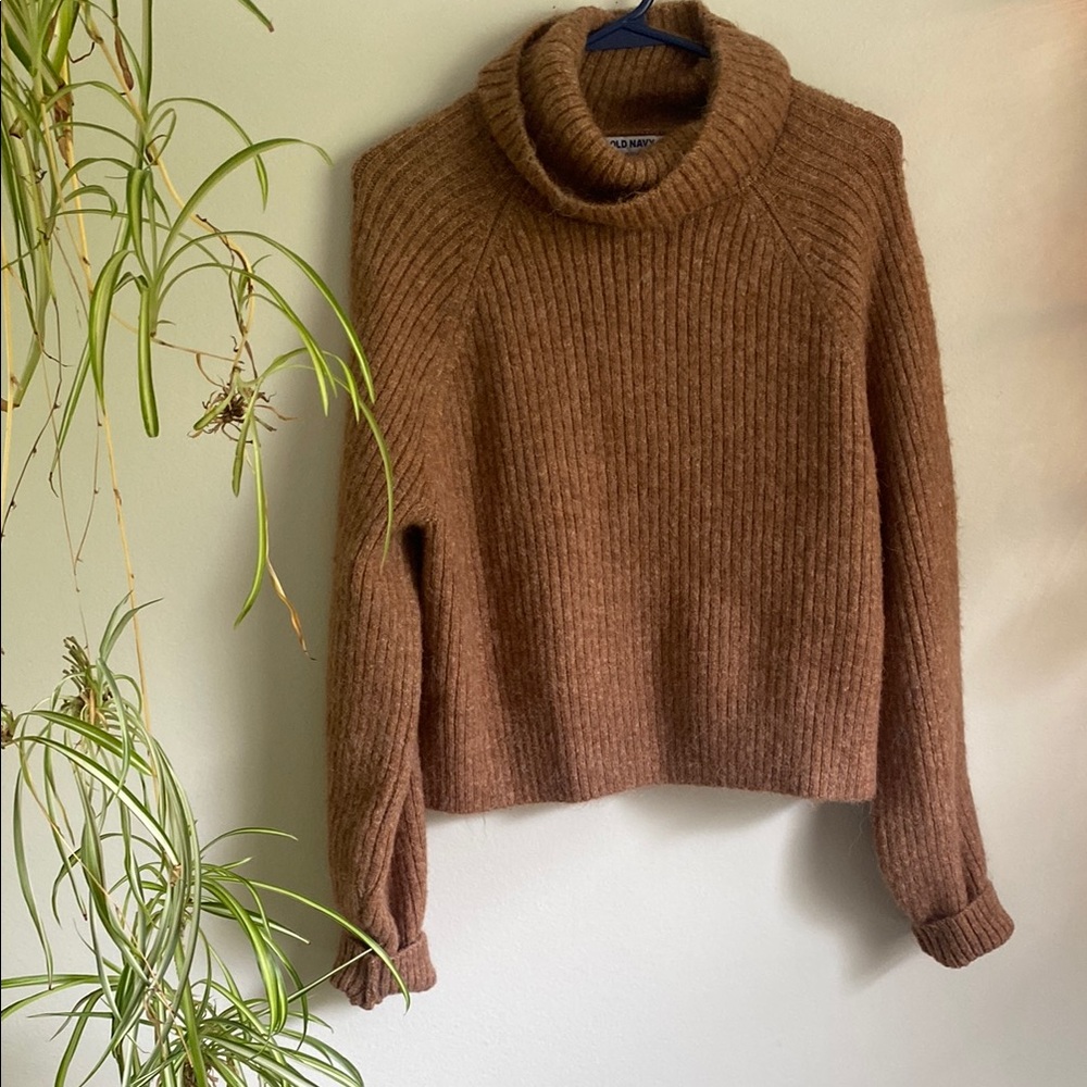 Cozy Brown Turtleneck Sweater
